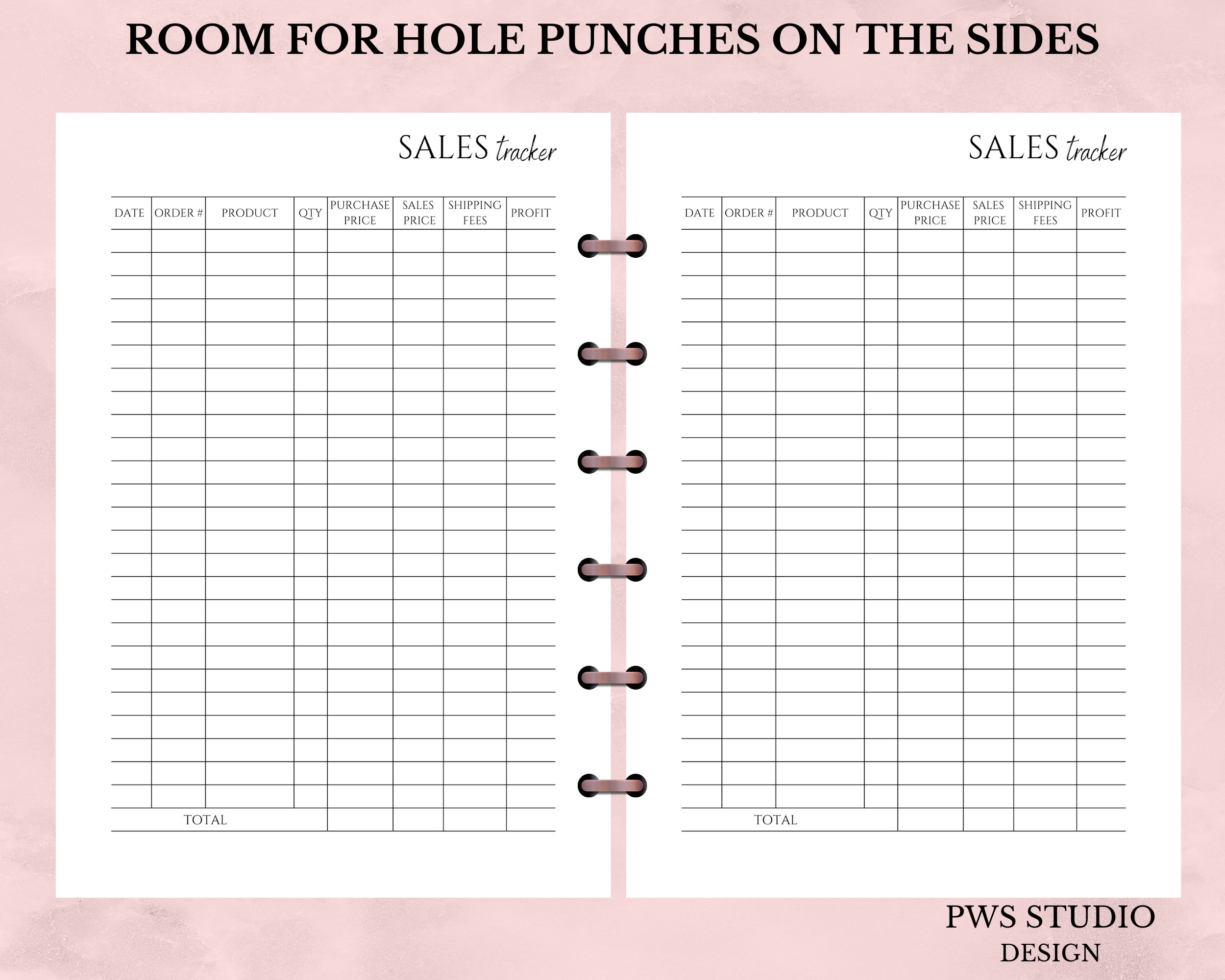 Online Sales Tracker Printable and Editable, Small Business, Reseller, Online Seller, Store ...
