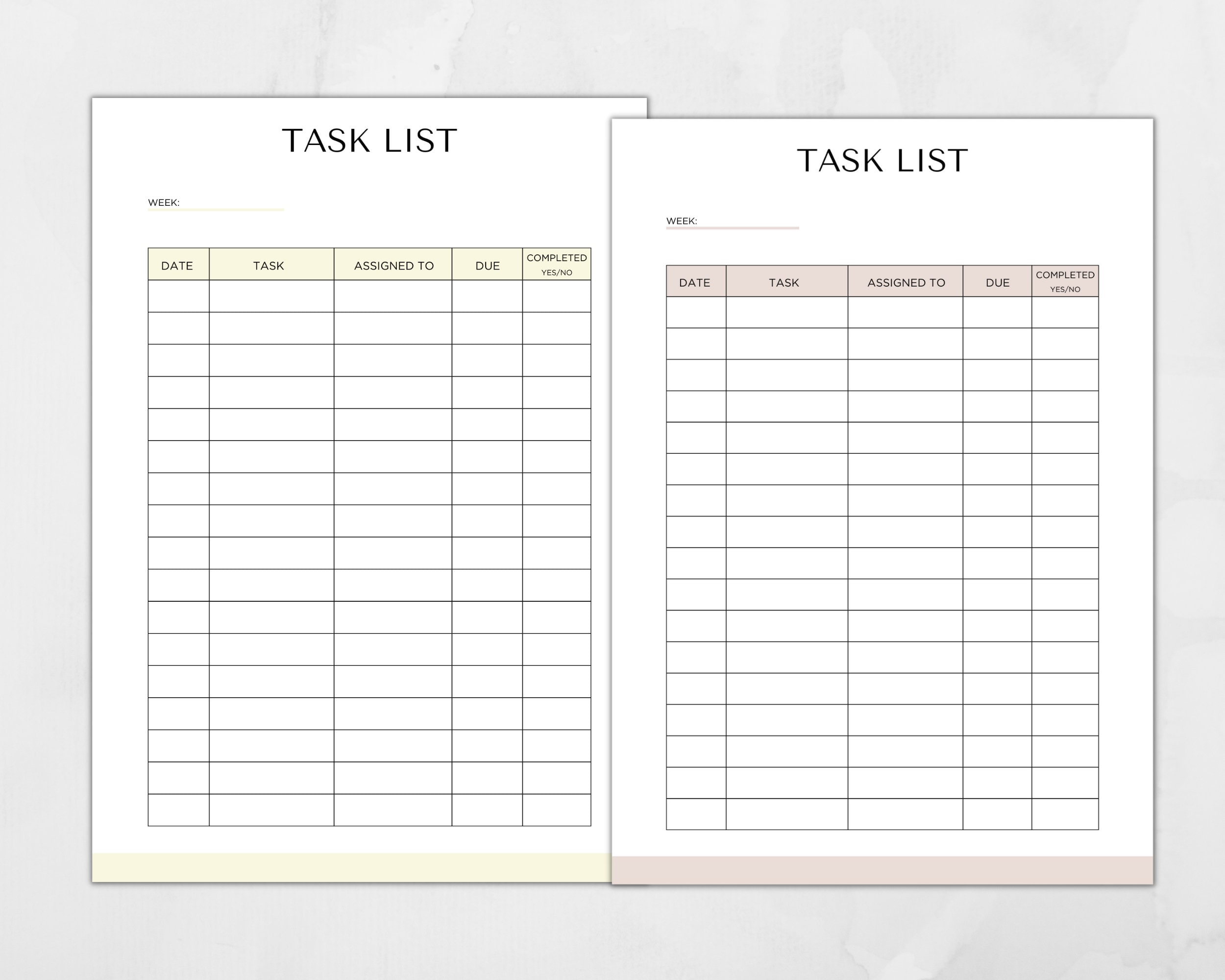 Printable Employee Task List, Task Management, Employee Task Management ...