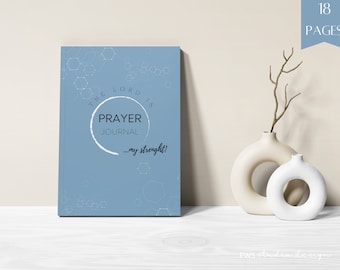 Gebetsjournal Bearbeitbare Bibelstudienanleitung Dankbarkeit Journal Digital Christian Planner Reflection Log Druckbare Gebetsvorlagen