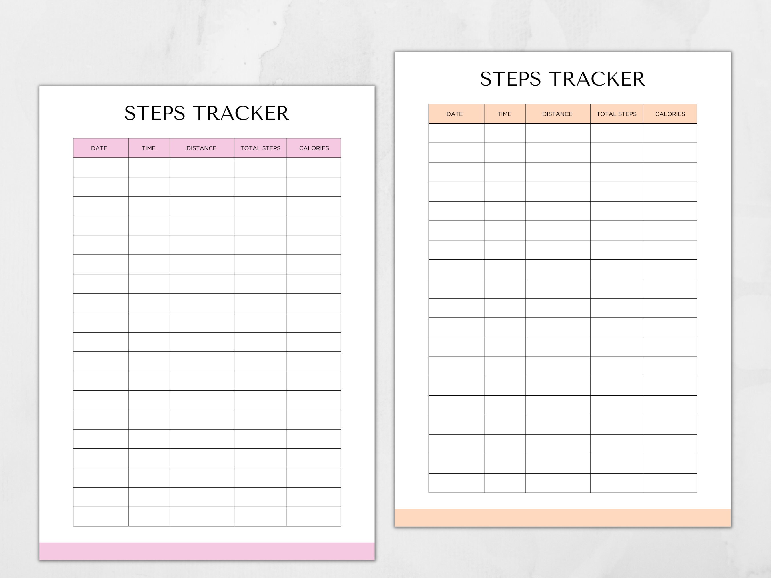 Kellogs Step Tracker Printable Step Tracker, Editable Step Log, Walking Journal, Exercise ...