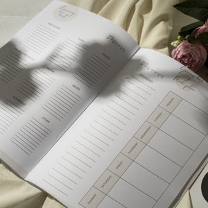 Planificador de comidas semanal con lista de compras Plan de menú de 7 días Planificador de alimentos Salud y fitness Preparación de comidas Lista de compras Lista de compras de alimentos