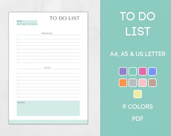 Afdrukbare takenlijst, bewerkbare dagelijkse lijst, wekelijkse takenlijst, checklist planner, takenchecklist thuis afdrukken, organisatorlijst, pdf