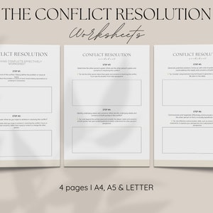 Conflict Resolution Template Social Skills Worksheets How To Resolve Conflict Therapy Resources Counseling Worksheets Resolving Conflict