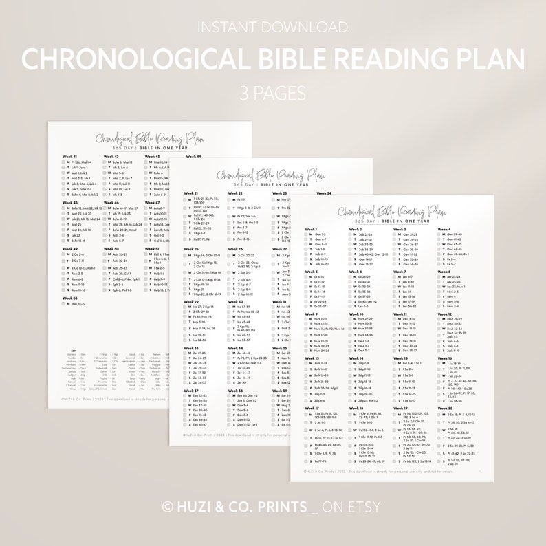 Chronological Bible Plan Bible Reading Plan Printable 1 Year Bible