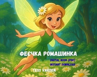 Феєчка Ромашинка – Дитяча чарівна казка про сміливість і світло / Libro digital infantil ucraniano PDF / Regalo de cuento de hadas / Cuento antes de dormir