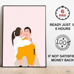 best friend gift, custom portrait for best friend, personalized faceless portrait, digital art print, gift for boyfriend from photo