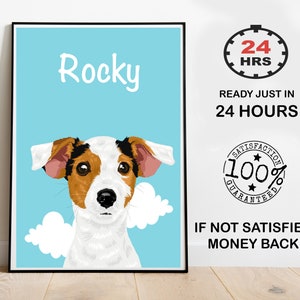 custom Pet Portrait, Personalized pet vector, Pet Owner Gifts,  Cartoon Pet Portrait,  Portrait pet dog custom painting, Custom Cartoon Pet