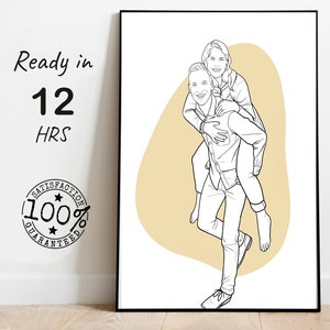 outline drawing wall art, just line portrait, line art photo, digital painting linr art, line drawing print, line wall art portrait print
