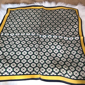 9# silk scarf 100% silk silk women's scarf new gift gift 53*53 cm green flowers