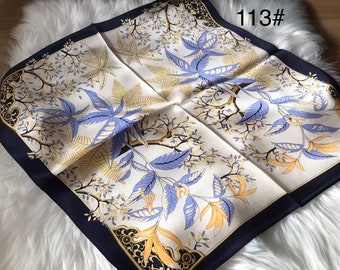 113# Seidentuch 100% silk Seide Damen Tuch neu Gift Geschenk 53*53cm