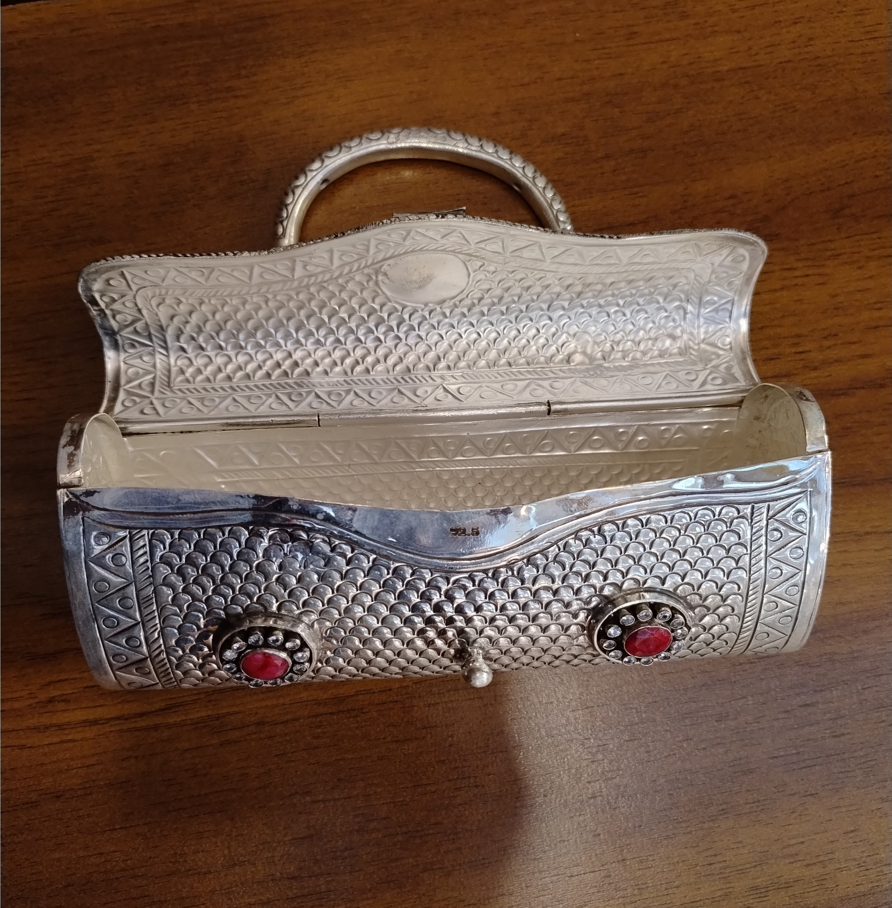 Pure silver clutch purse price sale