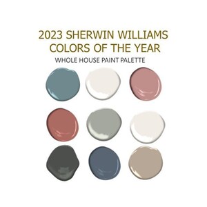 2023 Sherwin Williams COLOR of the year Modern interior home- Prepacked paint palette - Whole House Paint Colors