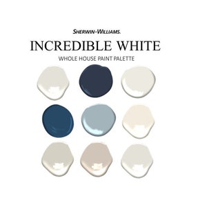 Ballet White Paint Palette, Benjamin Moore, Whole House Interior