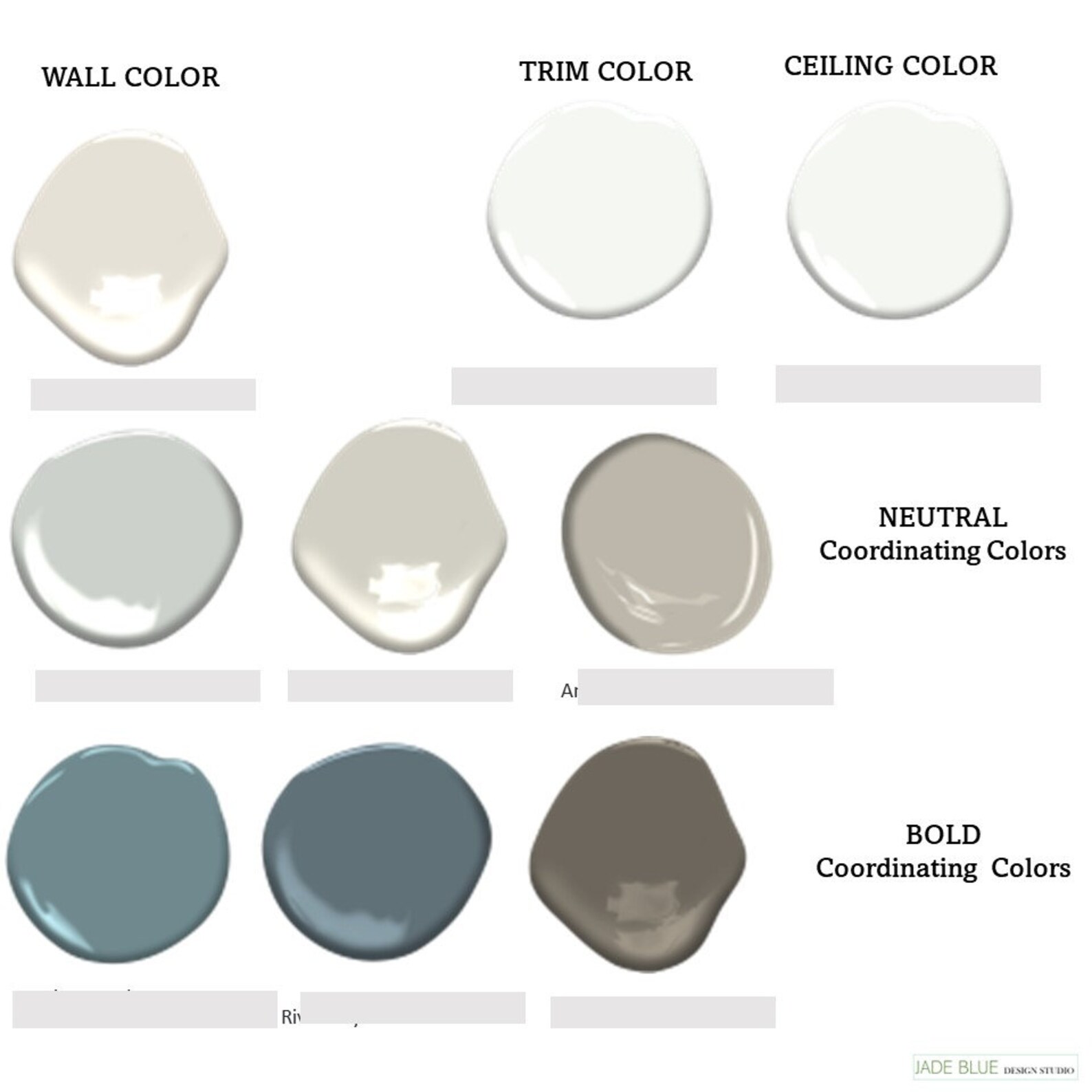 PEARLY WHITE Coordinating Colors Modern Interior Home Prepacked Paint