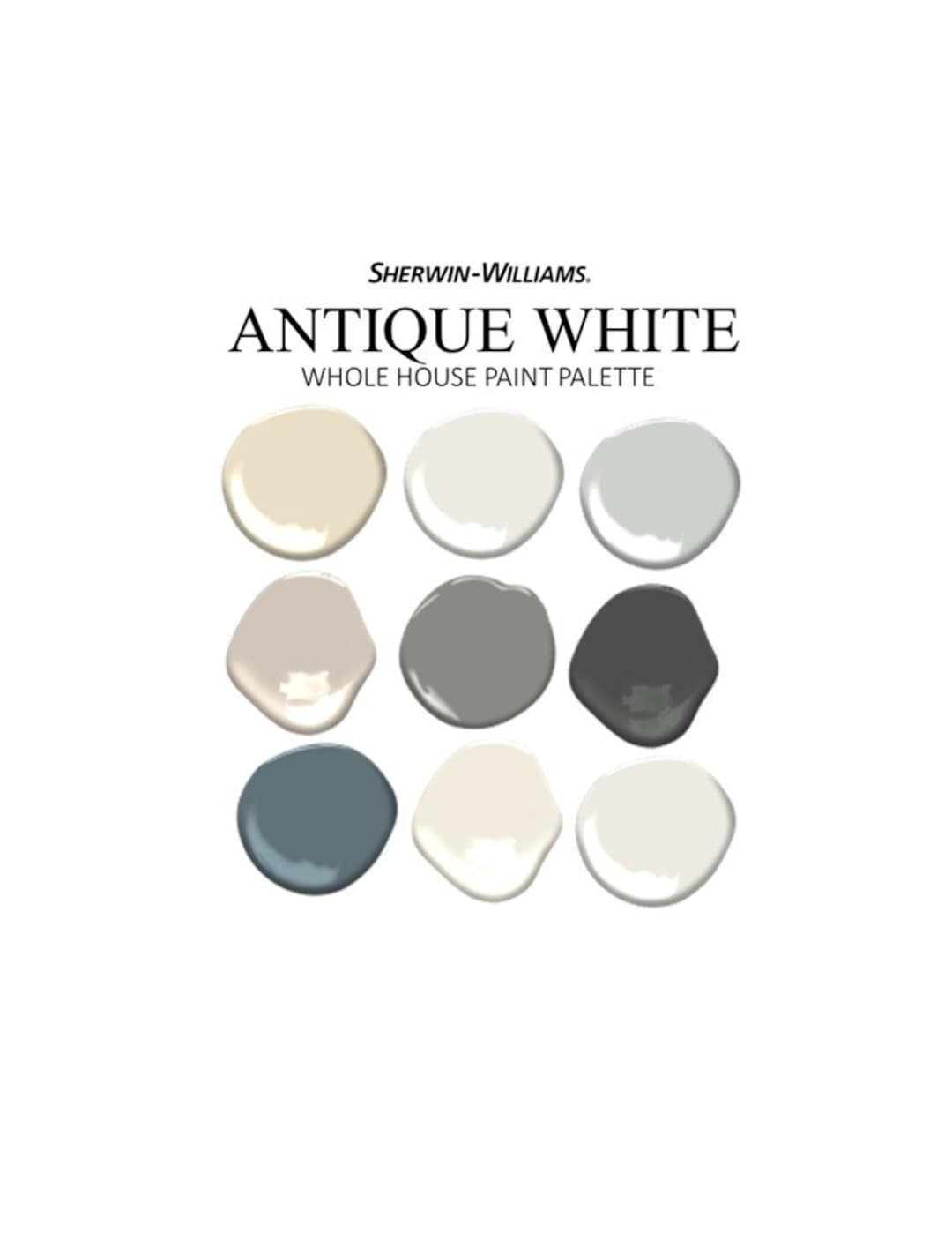 ANTIQUE WHITE Coordinating Colors Modern Interior Home Etsy