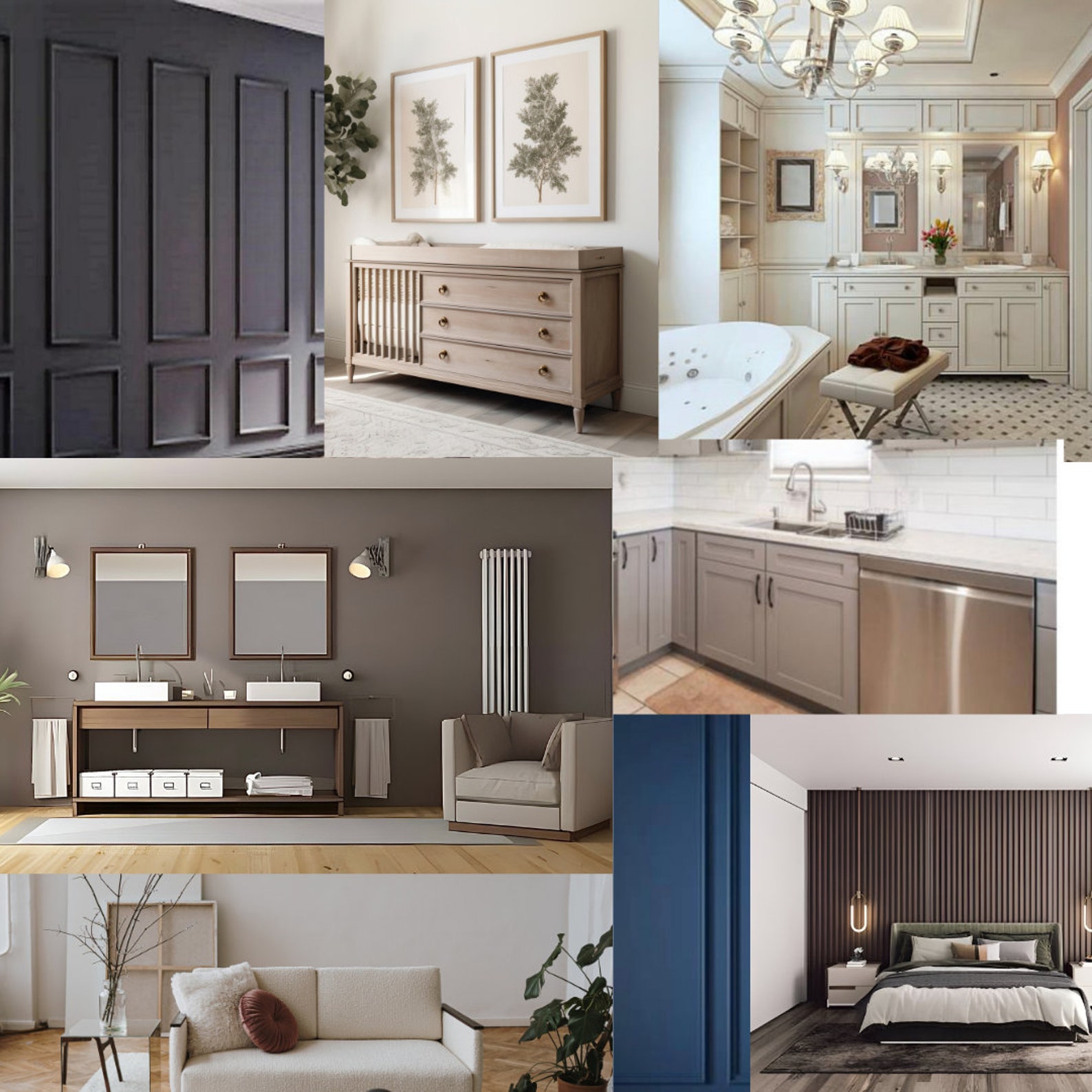 AGREEABLE GRAY Sherwin Williams Interior Paint Palette -prepacked Paint ...