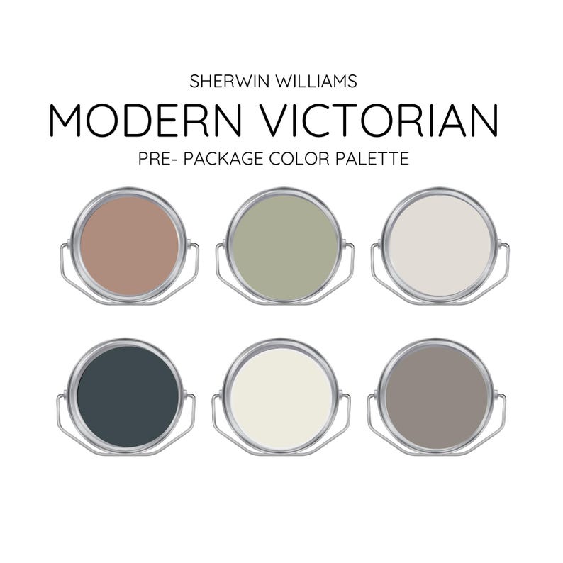 MODERN VICTORIA Coordinating Colors Modern Interior Home- Pre-packed ...