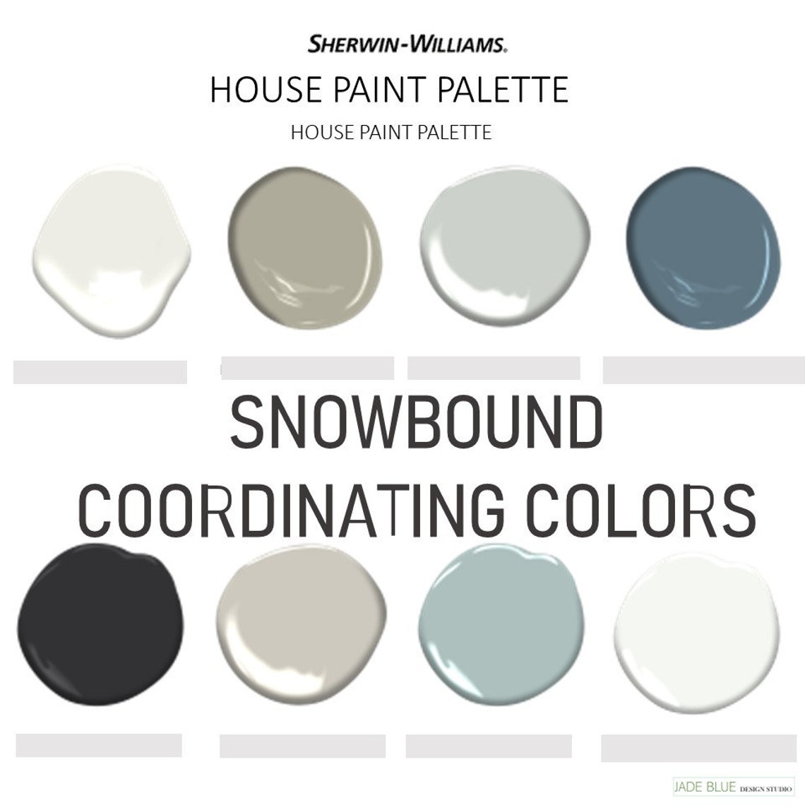 SNOWBOUND Coordinating Colors Modern Interior Home Prepacked Paint