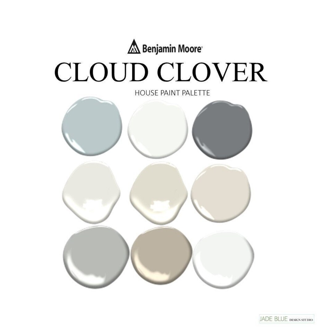CLOUD COVER Benjamin Moore Interior Paint Palette Prepacked Etsy