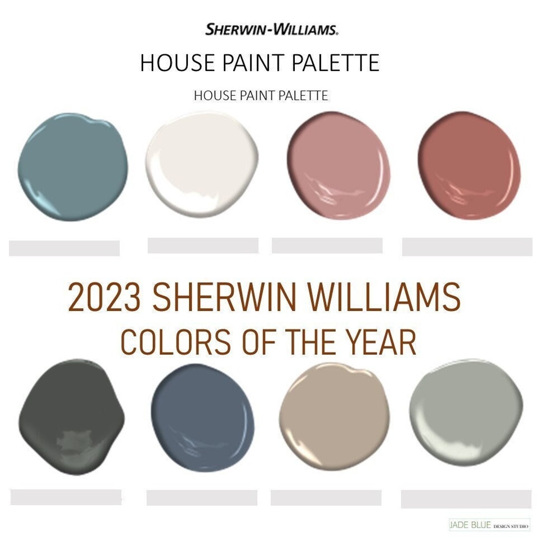 2023 Sherwin Williams COLOR of the year Interior Paint Palette Etsy.de