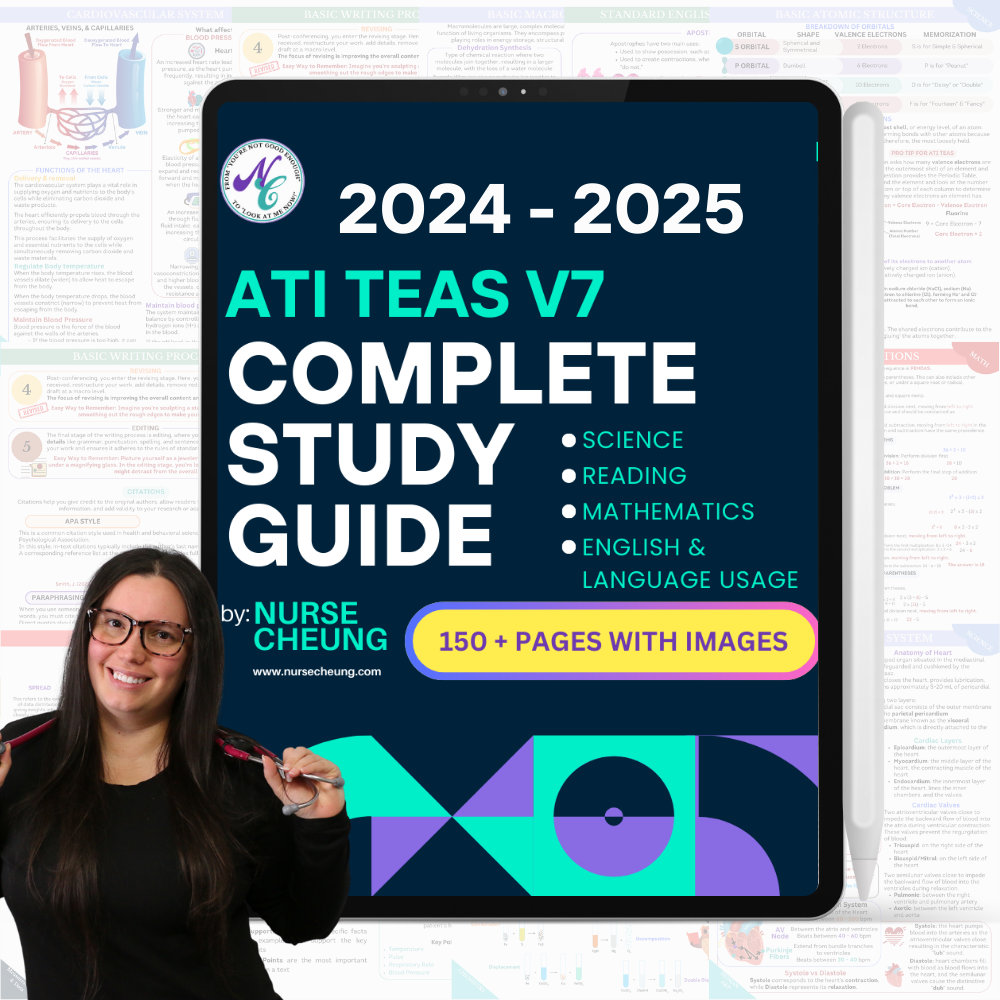 Complete Ati Teas V7 Study Guide 2024 2025 By Nursecheung With 170 Complete Ati Teas V7 Study Guide 2024 2025 By Nursecheung With 170