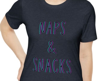 Camiseta Naps and Snacks, camiseta gourmet