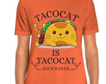 Taco Cat T-shirt, rolig tacokatt, foodie-gåva