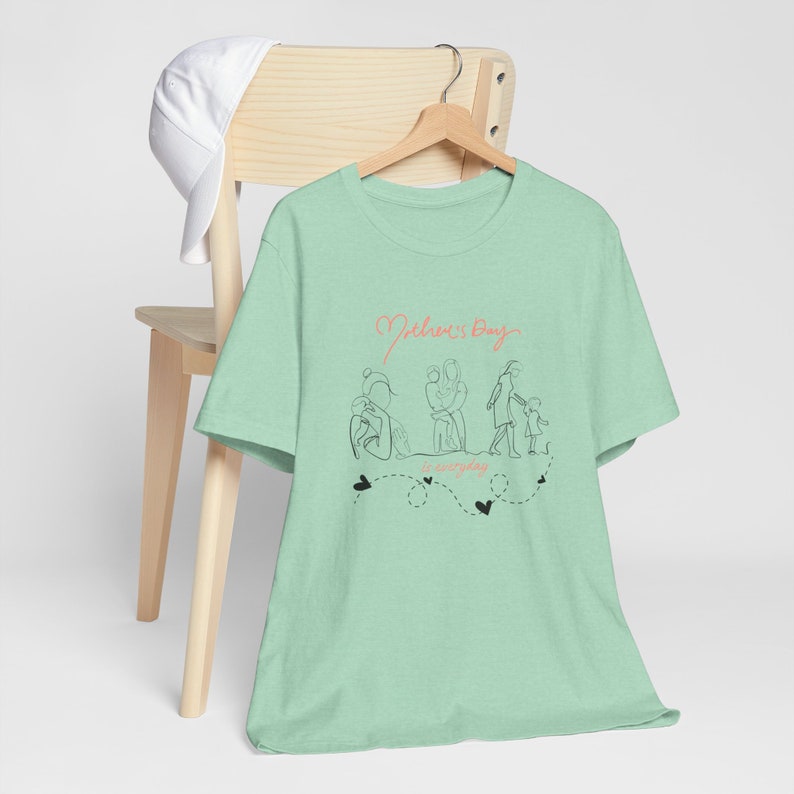Mom Heart T-Shirt: Mother's Day Everyday Tee image 3