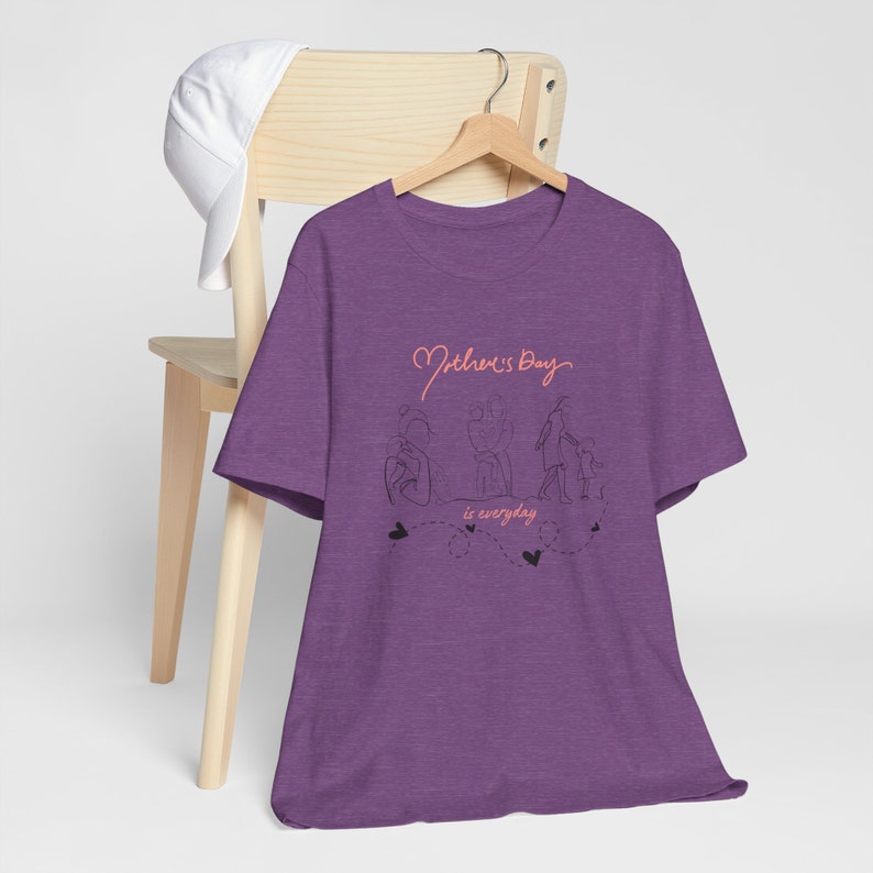 Mom Heart T-Shirt: Mother's Day Everyday Tee image 4