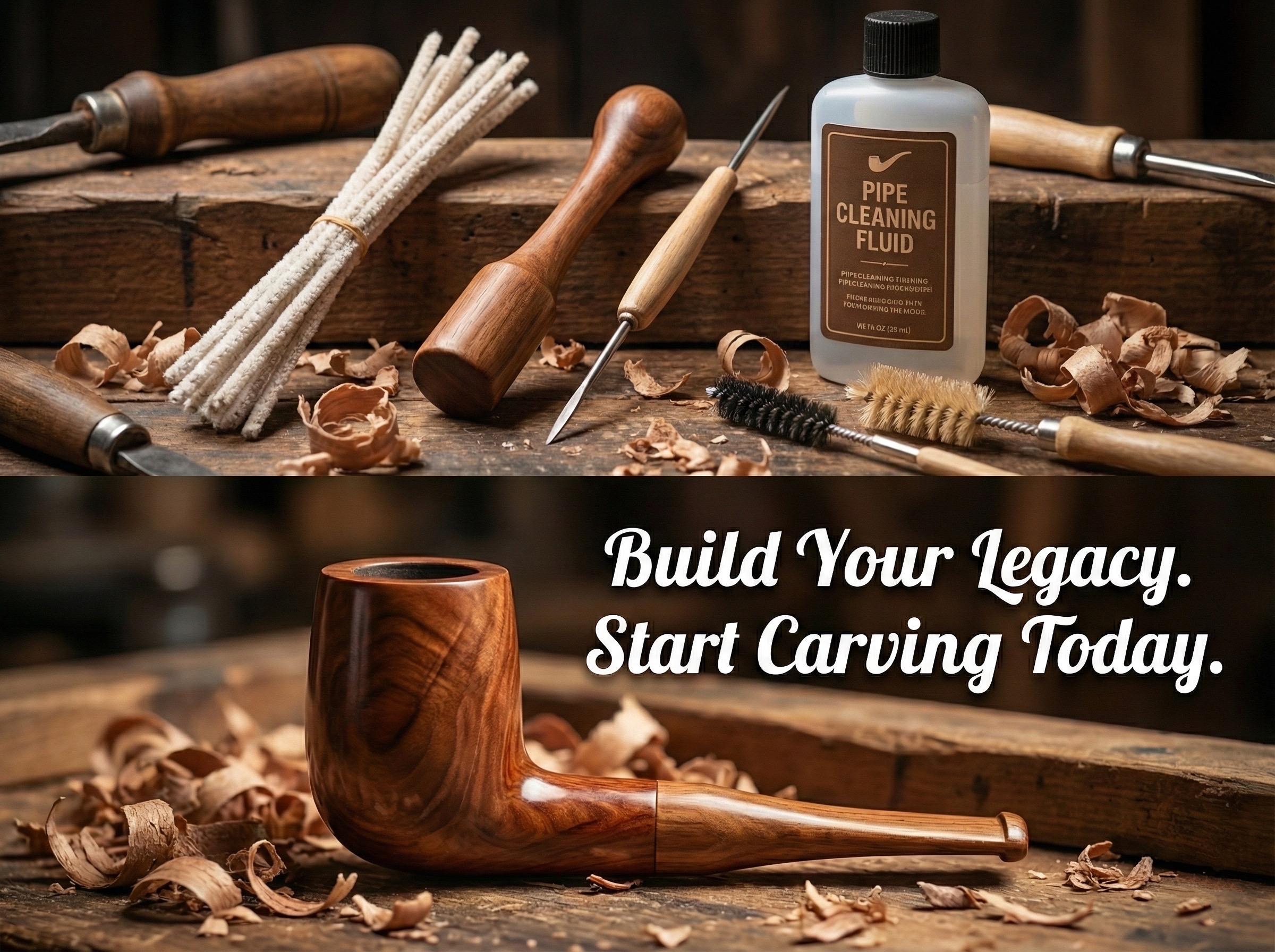 DIY Wooden Pipe Making Guide & Templates 3 Classic Tobacco Pipe Patterns  Step-by-Step PDF with Video Resources Beginner Whittling Patterns