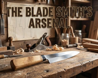 4-in-1 Japanese Knife Templates (PDF) | Gyuto, Santoku, Nakiri & Honesuki Patterns | PLUS: Blacksmith's Troubleshooting Guide