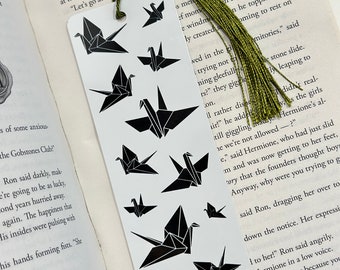 Dramione Manacled Paper Cranes Bookmark, Fanfic, Fanfiction, Gifts for readers, cute bookmark