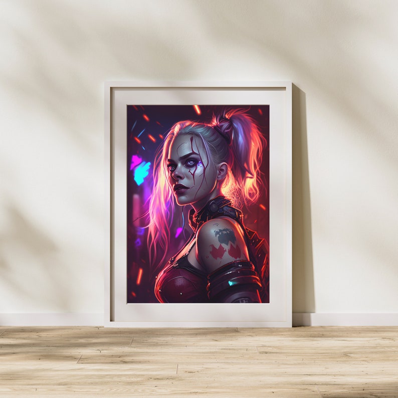 Harley Quinn Poster Harley Quinn Art DC Comics Wall Art Etsy