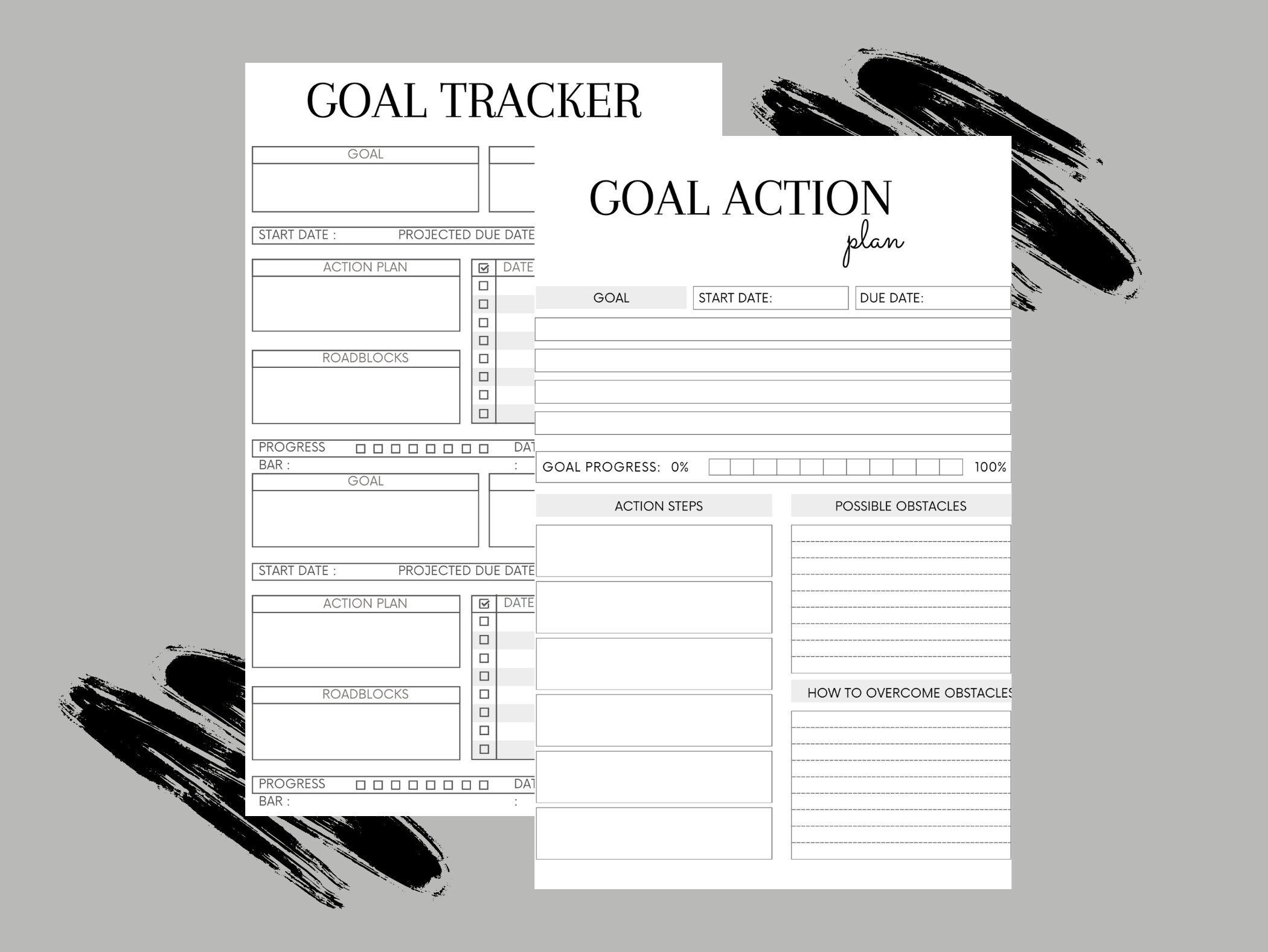 Printable Goal Planner Goal Action Plan Goal Planner Goal - Etsy