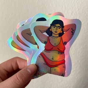 Feministisches Sticker-Set "My Choice" | Holographische Sticker | Wasserfest & Glänzend
