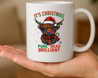 Scottish Highland Cow Coffee Mug, Funny Slang, Cow Lover Gift