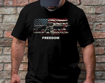 American Flag Tee Shirt, AR15, Bullets, Freedom Hoodie, Sweatshirt, Hoodie, Tee Shirt,