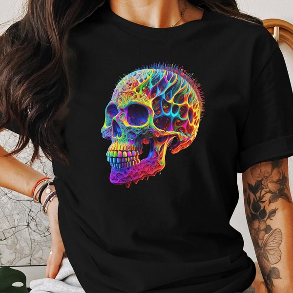 lsd skull t-shirt funny lsd shirt mens funny geekery tshirt men women youth teens clothing mens tee original graphic