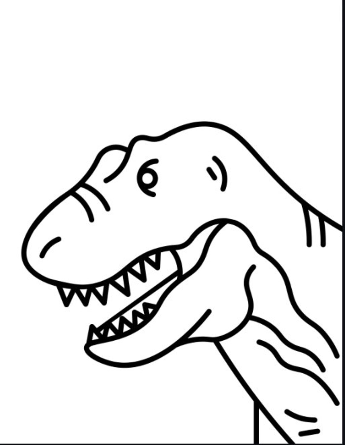 Printable Dinosaur Coloring Pages Dinosaur Printables - Etsy