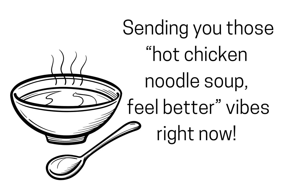 Chicken Noodle Soup notecard Etsy
