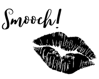 Beso de San Valentín (tarjeta de notas)