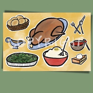 Thanksgiving Postkarte - digitale Datei