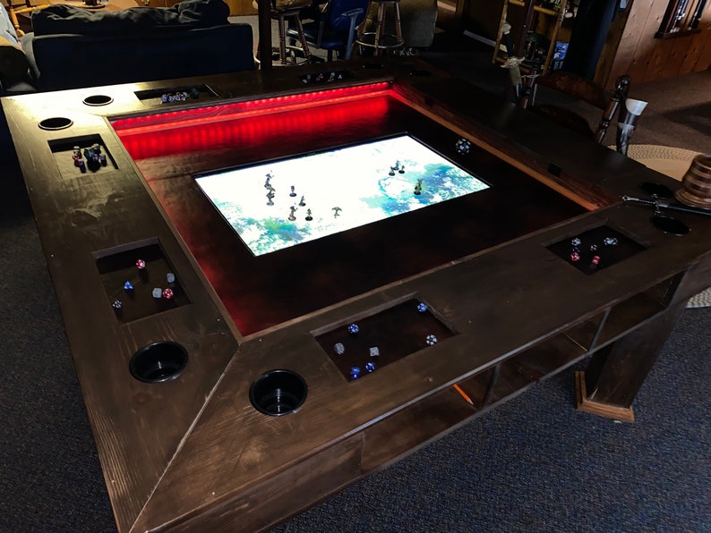 Game Table for Dnd, Table Top Game Table, Roleplaying Games, Handmade