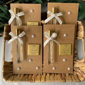 Bomboniera con profumo personalizzato da 10 ml – Regalo per matrimoni, addio al nubilato, baby shower e ospiti di feste – Mini fragranza personalizzata – Spedizione gratuita