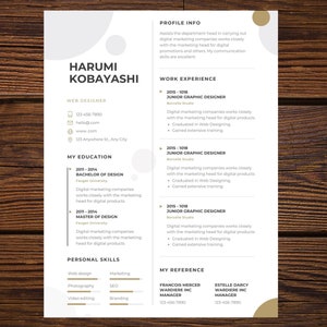 Minimalist Resume Template, Executive Resume Template, Professional Resume CV Design, Professional C-Level Format, Google Docs Resume 2 Page