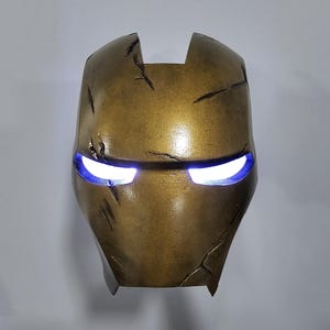 Iron Man Battle Faceplate Display - 3d printed