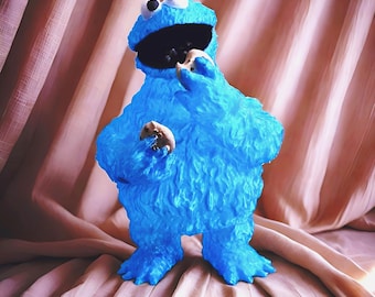 Cookie Monster Translucent Figure with Cookies in Belly