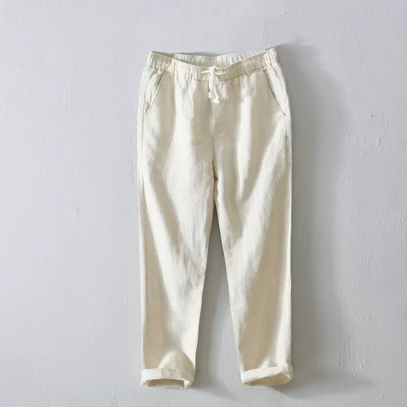 Linen Waffle Pants GIVERNY Linen and Tencel Waffle Wave Pants