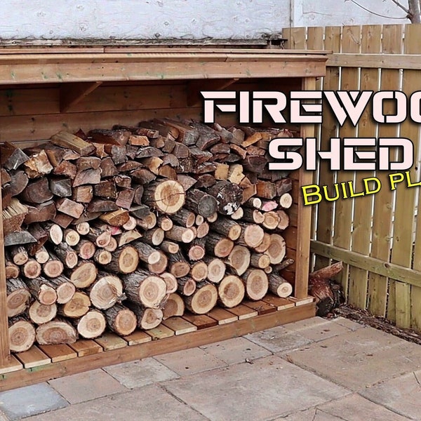 Firewood Shed plans - PDF Digital download