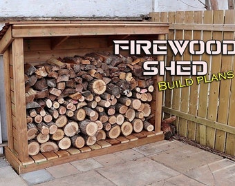 Firewood Shed plans 1/2 cord- PDF Digital download